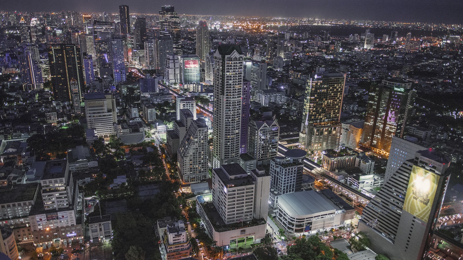 Aerial city view
