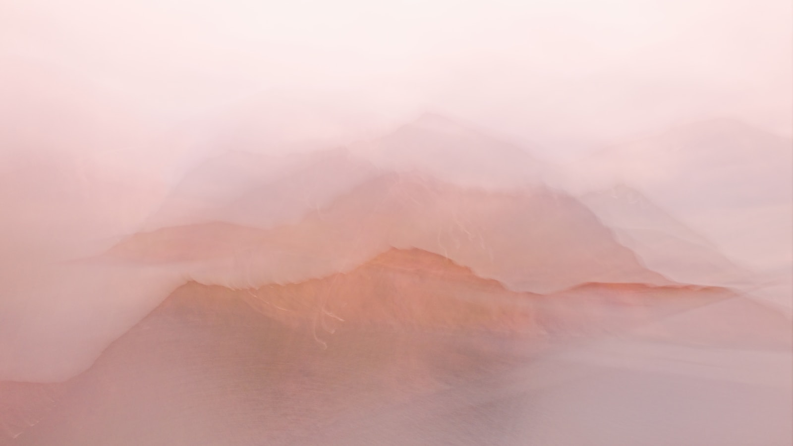Misty morning horizon